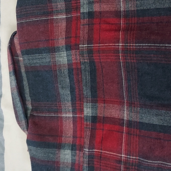 Men's weatherproof flannel shirt color cranberry(9) - Picture 8 of 13